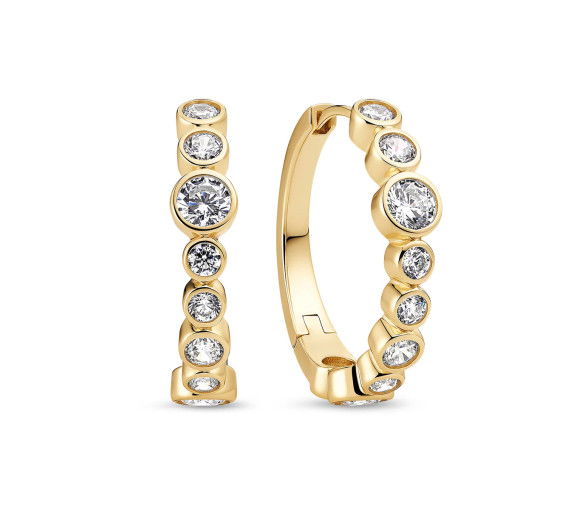 Helen Kirchhofer - Sif Jakobs Sardinien Creolo Ohrringe - SJ-E2669-CZ-YG