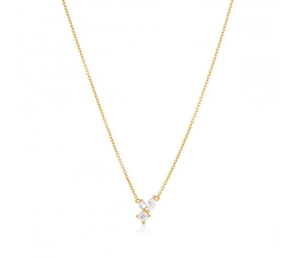 Helen Kirchhofer - Sif Jakobs Adria Tre Piccolo Halskette - SJ-N12250-PCZ-YG