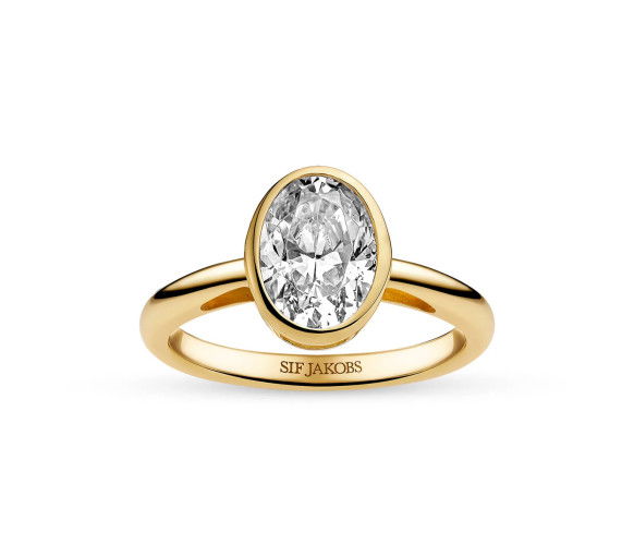 Helen Kirchhofer - Sif Jakobs Sardinien Ovale Grande Ring - SJ-R2796-CZ-YG