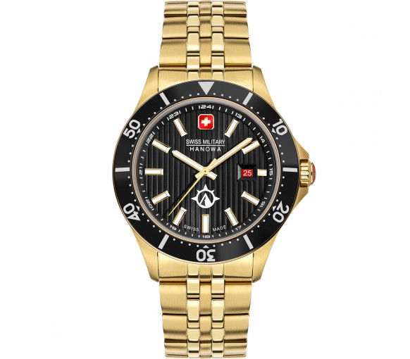 Swiss military hanowa gold watch top