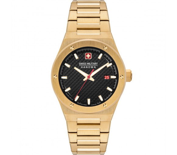 Swiss military gold watch on sale