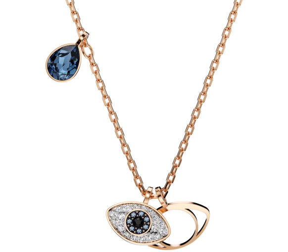 Helen Kirchhofer - Swarovski Symbolica Necklace Eye Multicolored Rose Gold tone plated - 5736984