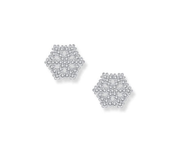 Seinerzeit Flake Schneeflocken Ohrstecker - SZA-2990-268