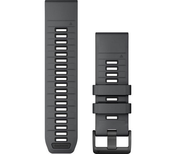 Garmin QuickFit 26 Slate Gray Black Silicone Band - 010-13393-11