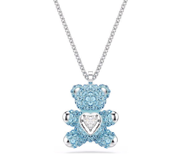 Helen Kirchhofer - Swarovski Teddy Halskette Bär Blau Rhodiniert - 5737620