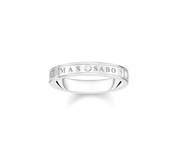 Helen Kirchhofer - Thomas Sabo Ring mit Weissen Steinen Silber - TR2253-051-14