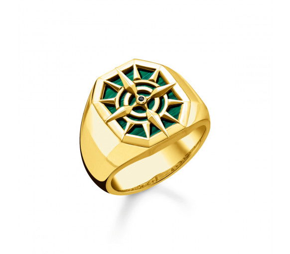 Helen Kirchhofer - Thomas Sabo Ring Kompass Grün - TR2274-140-6