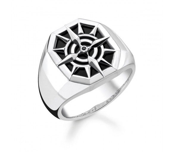 Helen Kirchhofer - Thomas Sabo Ring Compass Black - TR2274-641-11