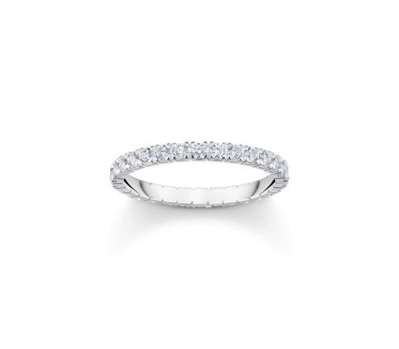 Helen Kirchhofer - Thomas Sabo Bague en argent au design délicat avec zircon blanc - TR2467-051-14