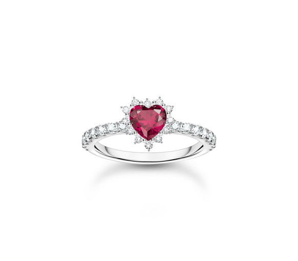Helen Kirchhofer - Thomas Sabo Bague Romance en forme de cœur en argent - TR2484-013-10