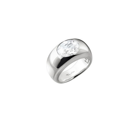 Helen Kirchhofer - Thomas Sabo Ring mit weissem Zirkoniastein Bold Elegance Silber - TR2520-051-14