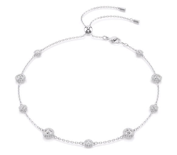 Helen Kirchhofer - Swarovski Collana Una Angelic Taglio Round Motivi a doppia faccia Bianca Placcato rodio - 5732275