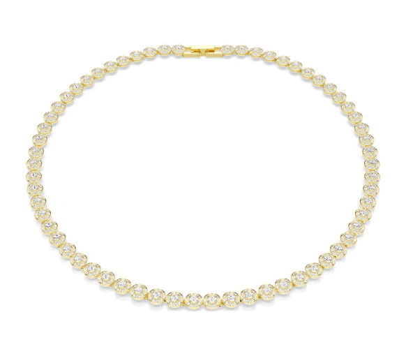 Helen Kirchhofer - Swarovski Una Angelic Necklace Round cut Small White Gold tone plated - 5751560