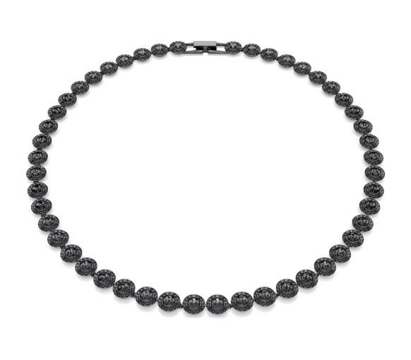 Helen Kirchhofer - Swarovski Una Angelic Necklace Round cut Black Ruthenium plated  - 5709412