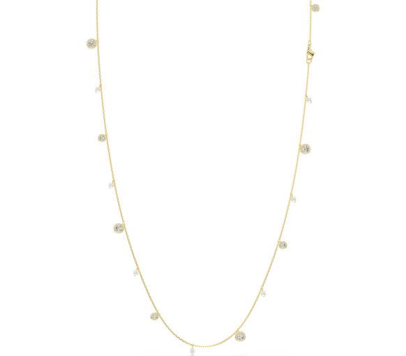 Helen Kirchhofer - Swarovski Una Angelic Necklace Crystal pearl Round cut White Gold tone plated - 5742380