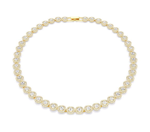 Helen Kirchhofer - Swarovski Una Angelic Tennis Halskette Rundschliff Weiss Gold - 5720505