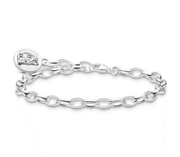 Helen Kirchhofer - Thomas Sabo Charm-Armband mit Goldbären Logo-Ring Silber - X0291-001-21