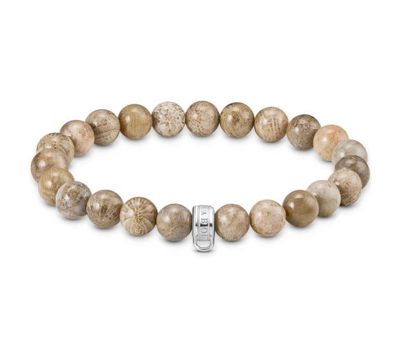 Helen Kirchhofer - Thomas Sabo Bracelet avec Daisy Jaspis Beads argent - X0293-014-16