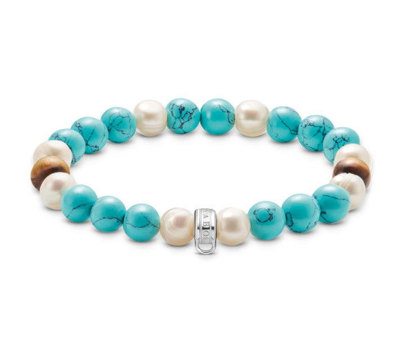 Helen Kirchhofer - Thomas Sabo Bracelets beads avec des pierres colorées en argent - X0293-951-7