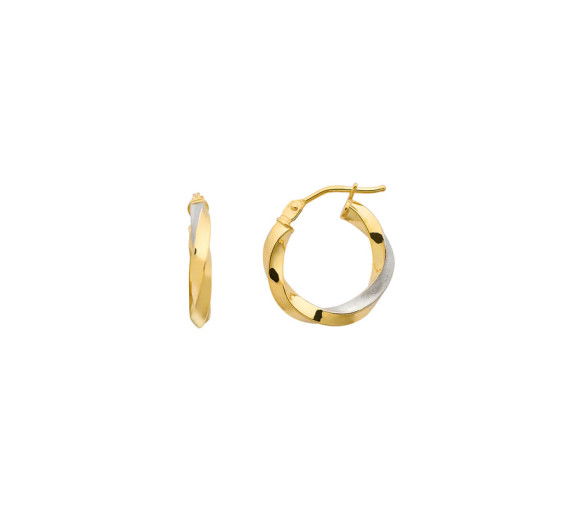 Helen Kirchhofer - Xenox Fine Bicolor Creolen 14k - XG14K6102GW