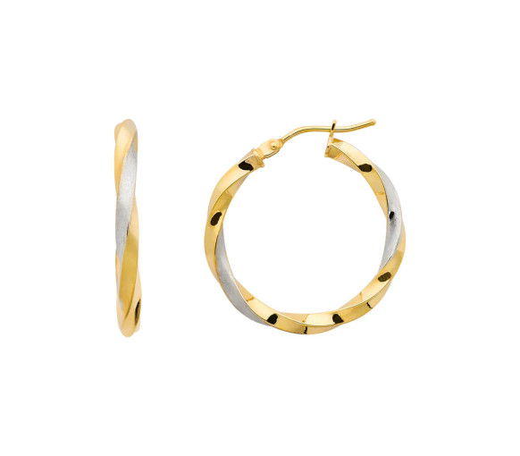 Helen Kirchhofer - Xenox Fine Bicolor Creolen 14k - XG14K6103GW