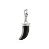 Helen Kirchhofer - Thomas Sabo Charm-Anhänger Zahn Obsidian Original Silber - 2235-023-11