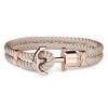 Helen Kirchhofer - Paul Hewitt Anchor Bracelet Phrep Rose Gold Nylon Hazelnut - PH-PH-N-R-H