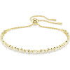Helen Kirchhofer - Swarovski Bracelet Tennis Matrix Diverses tailles rondes Blanc Placage de ton or - 5730709