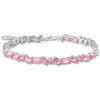 Helen Kirchhofer - Thomas Sabo Tennisarmband mit pinkfarbenen Steinen Silber - A2144-051-9-L19V