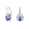 Helen Kirchhofer - Swarovski Bella V Drop Ohrhänger Rundschliff Blau Rhodiniert - 5734234