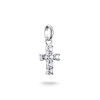 Helen Kirchhofer - Thomas Sabo Pendentif Charm croix avec pierres blanches Connect argent - CC1206-051-14