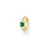 Helen Kirchhofer - Thomas Sabo Einzel Creole Grüner Stein mit Weissen Steinen Gold - CR691-971-7