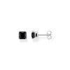 Helen Kirchhofer - Thomas Sabo Ohrstecker mit Schwarzem Stein Silber - H2174-024-11