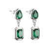 Helen Kirchhofer - Thomas Sabo Clous d’oreilles pierre octogonale verte Elyndra argent - H2334-166-6