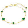 Helen Kirchhofer - Swarovski Bracelet Imber Taille ronde Vert Placage de ton or - 5730676
