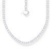 Helen Kirchhofer - Thomas Sabo Halskette mit weissen Steinen Silber - KE2303-051-14