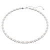 Helen Kirchhofer - Swarovski Matrix Tennis Necklace Crystal pearl Round cut White Rhodium plated - 5689623