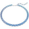 Helen Kirchhofer - Swarovski Collana Millenia Taglio Octagon Sfumatura di colore Blu Placcato rodio - 5694136
