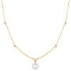 Helen Kirchhofer - Ania Haie Gold Bezel Set Station With Shell Pearl Halskette - N075-09G