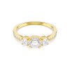 Helen Kirchhofer - Swarovski Stilla Attract Ring Rundschliff Weiss Goldlegierungsschicht