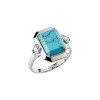 Helen Kirchhofer - Thomas Sabo Ring mit imitiertem Türkisstein Silber - TR2506-405-17
