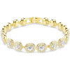 Helen Kirchhofer - Swarovski Braccialetto Una Angelic Taglio tondo Pavé Medio Bianco Placcato color oro - 5505469