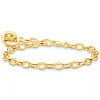 Helen Kirchhofer - Thomas Sabo Charm-Armband mit Goldbären Logo-Ring vergoldet - X0291-413-39