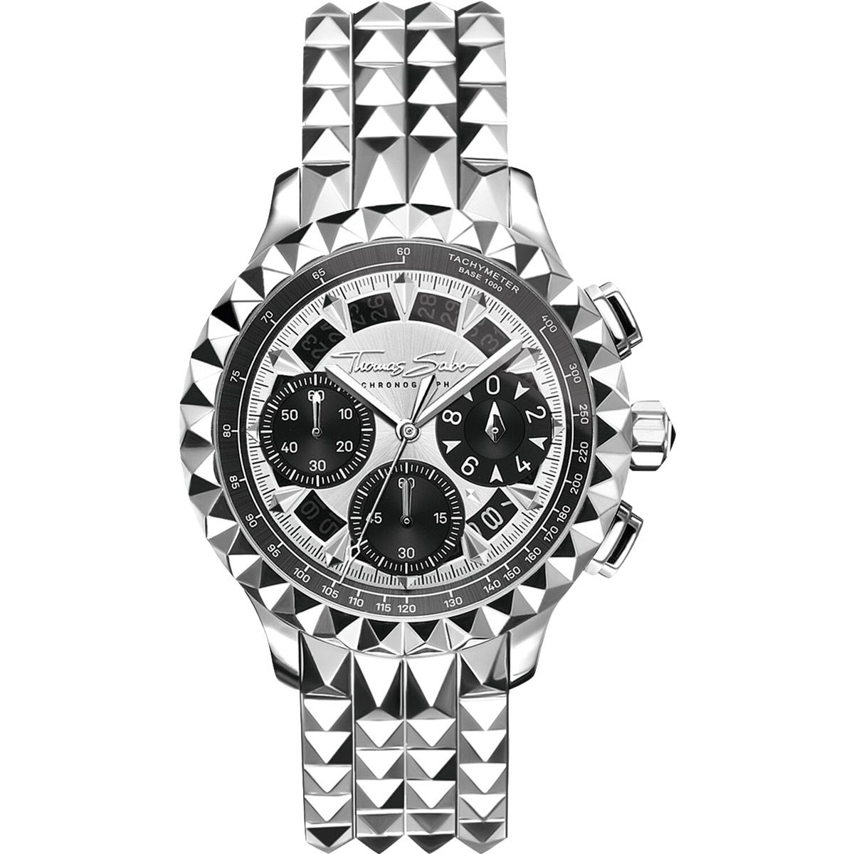 Watch Thomas Sabo Uhr Karma Schwarz THOMAS SABO Watch Black/silver
